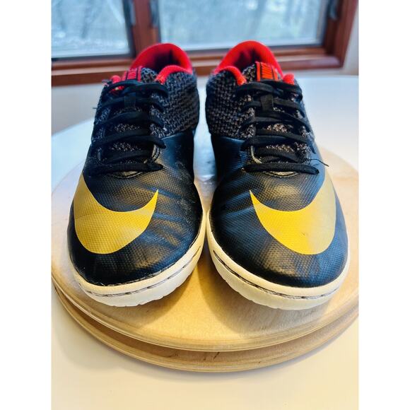 Nike Mercurial X Pro IC Men Sz 11 Indoor Soccer Cleats Red Black Gold 725244 076 - Picture 2 of 9